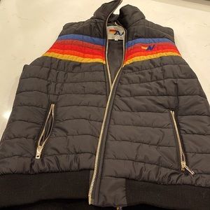 Aviator Nation 5 stripe black vest